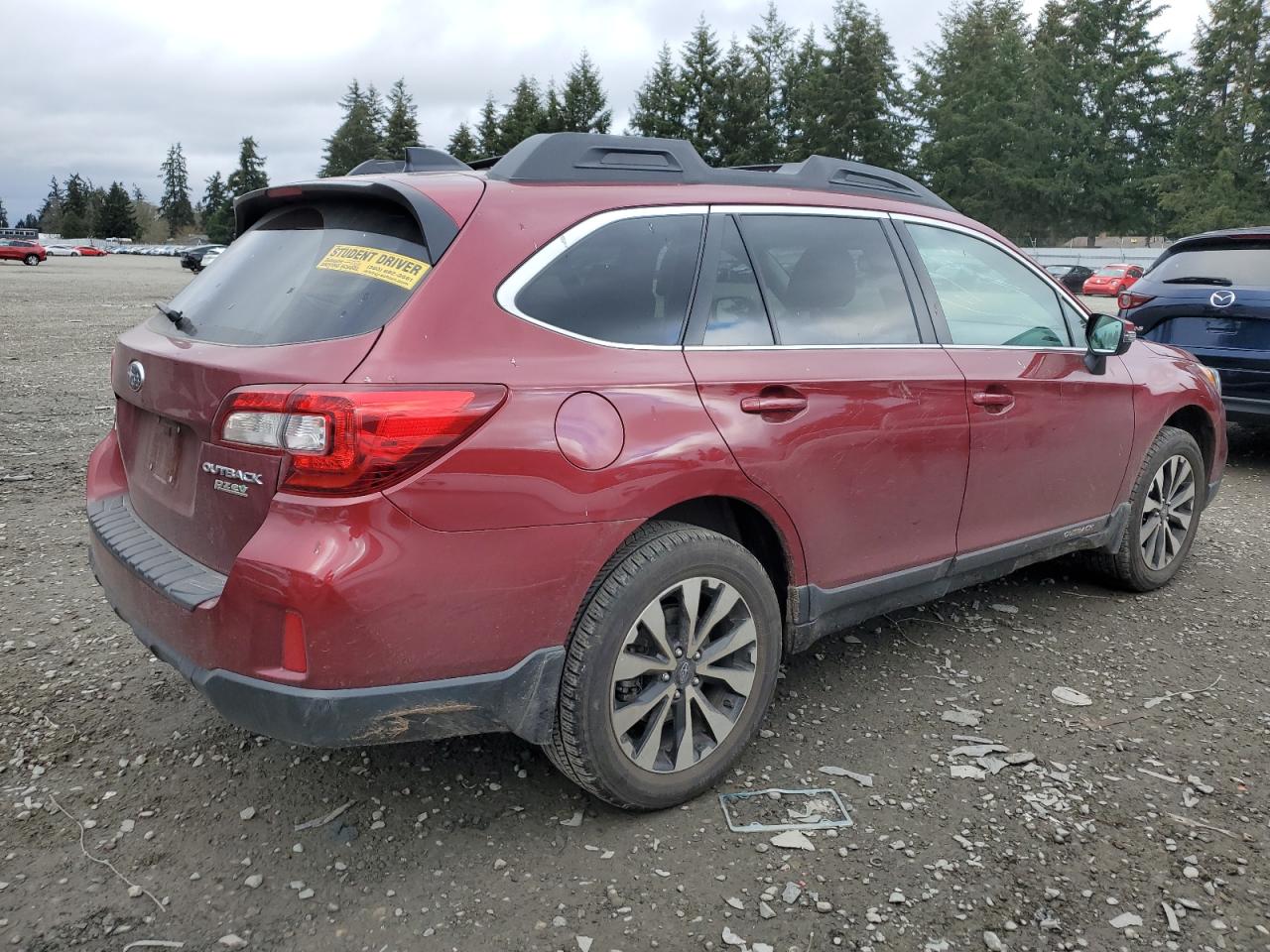 2016 Subaru Outback VIN 4S4BSANC5G3292471 Copart auction photo, side / top/roof damage thumbnail 3