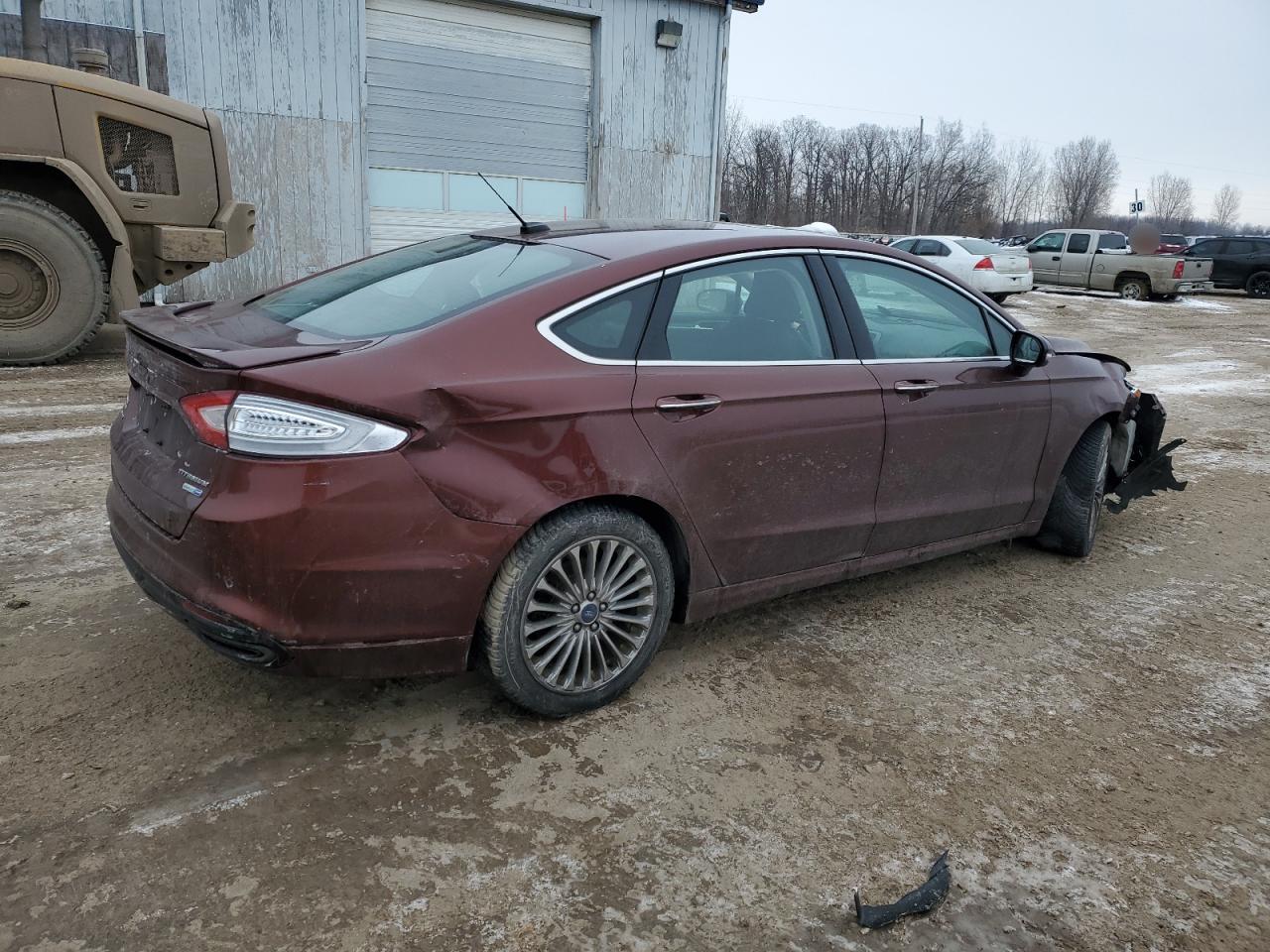 2015 Ford Fusion VIN 3FA6P0D91FR252532 Copart auction photo, front end / rear end damage thumbnail 3