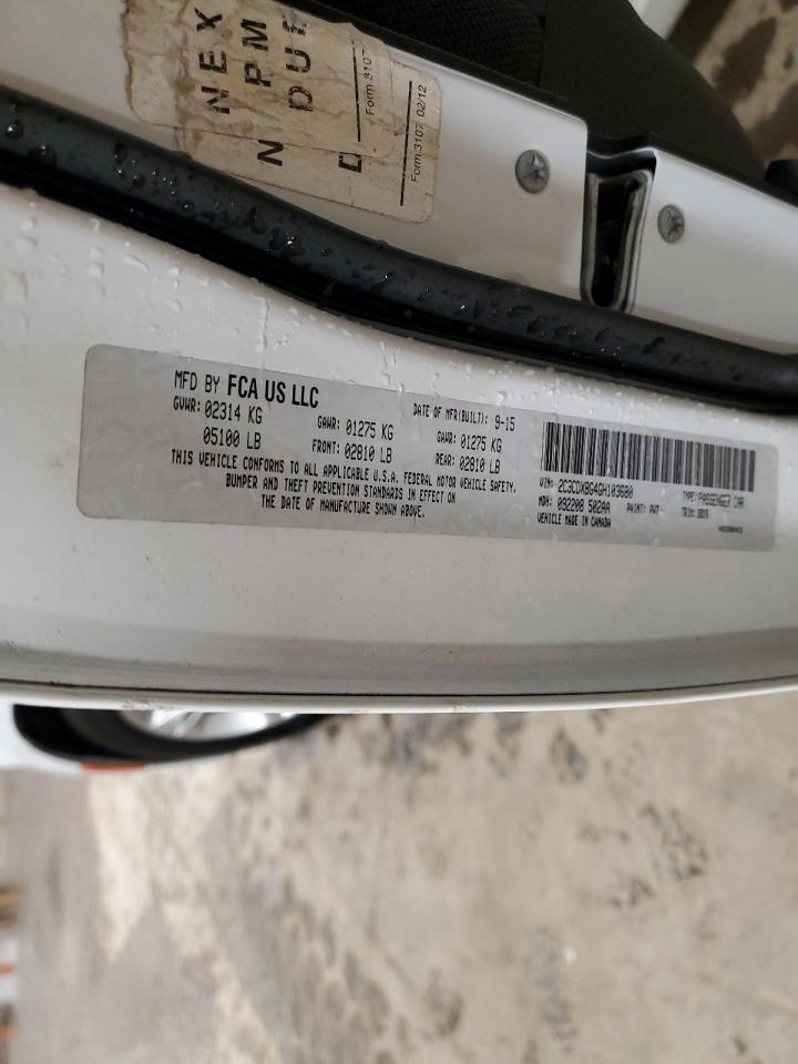 2016 Dodge Charger VIN 2C3CDXBG4GH103680 Copart auction photo, vandalism / front end damage thumbnail 12
