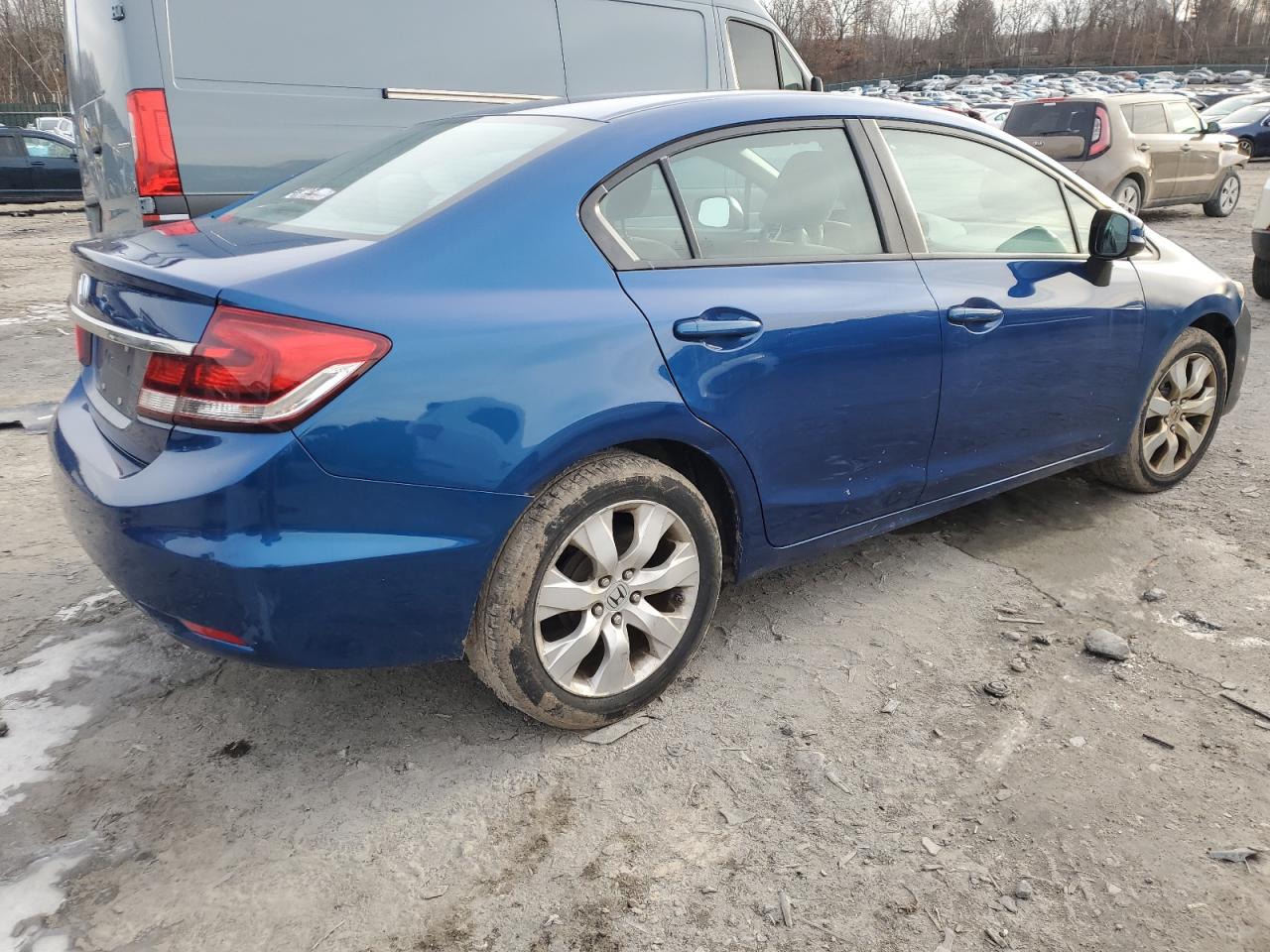 2013 Honda Civic VIN 19XFB2F54DE268551 Copart auction photo, rear end damage thumbnail 3