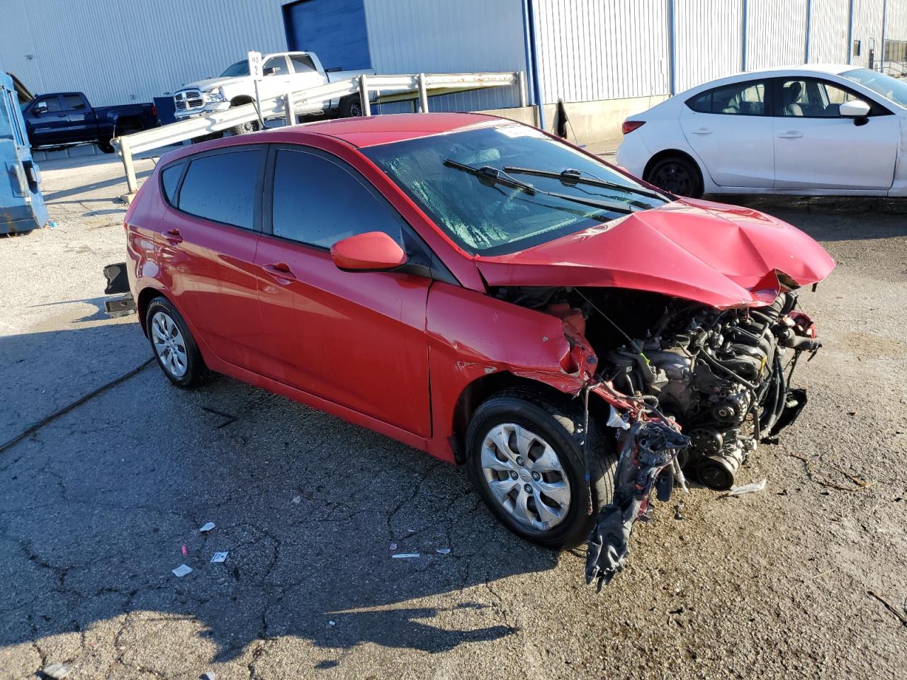 2017 Hyundai Accent VIN KMHCT5AE4HU334236 Copart auction photo, front end damage thumbnail 4