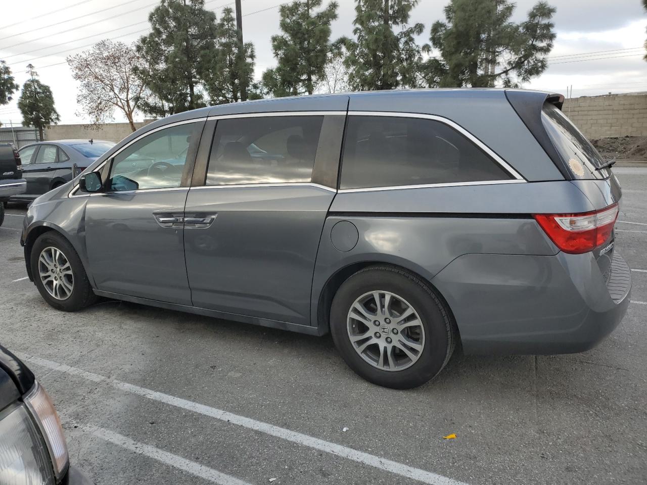 2012 Honda Odyssey VIN 5FNRL5H45CB085328 Copart auction photo, front end / side damage thumbnail 2