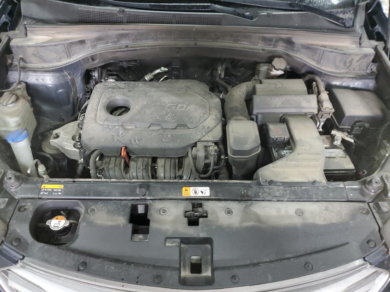 2017 Hyundai Santa Fe VIN 5XYZTDLB1HG441290 Copart auction photo, hail / rear end damage thumbnail 12