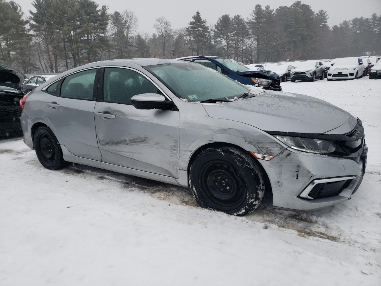 2019 Honda Civic VIN 2HGFC2F62KH588136 Copart auction photo, all over damage thumbnail 4