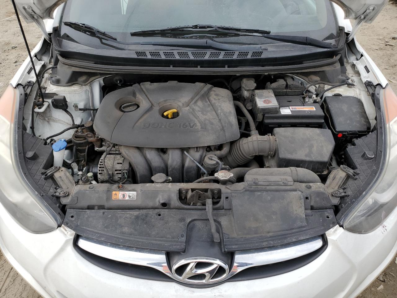 2013 Hyundai Elantra VIN 5NPDH4AE8DH425678 Copart auction photo, stripped damage thumbnail 11