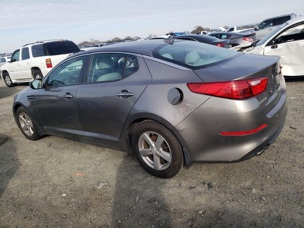 2015 KIA Optima VIN 5XXGM4A73FG381520 Copart auction photo, all over damage thumbnail 2