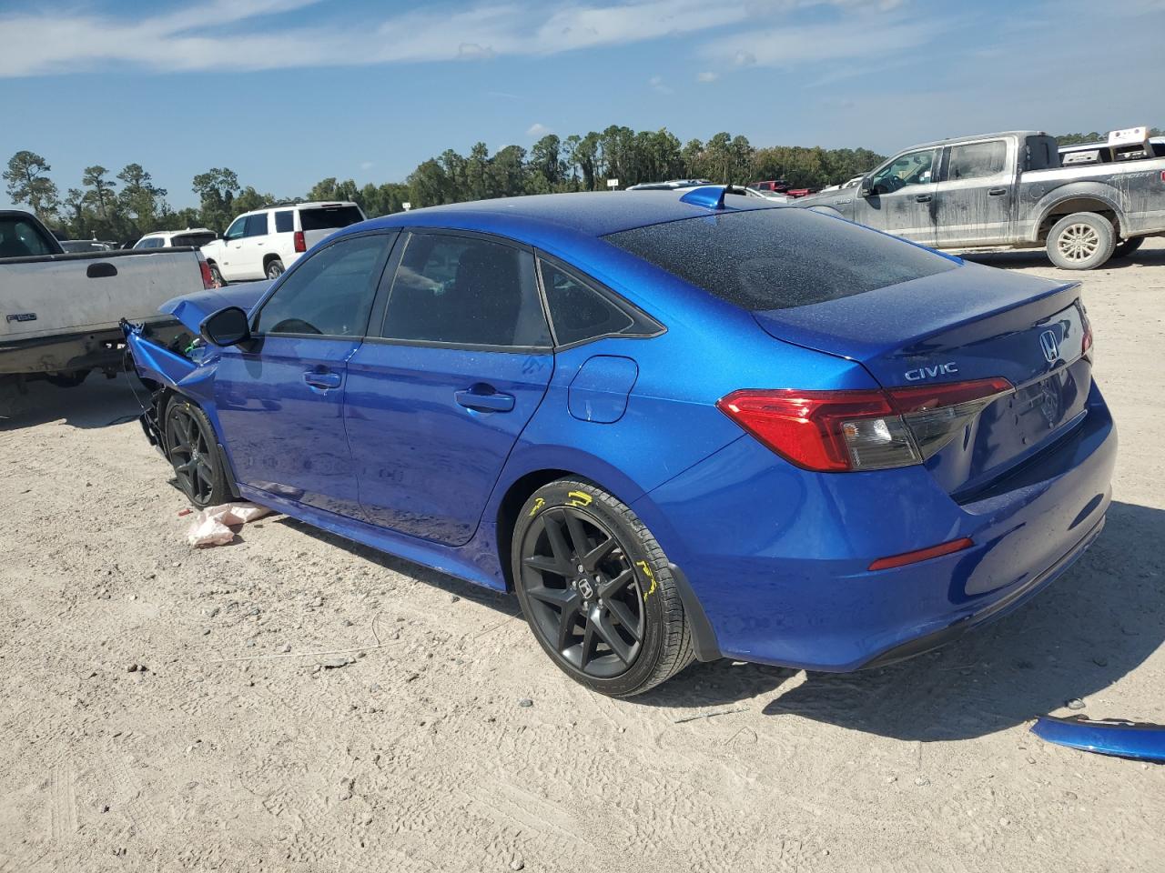 2022 Honda Civic VIN 2HGFE2F51NH594824 Copart auction photo, front end damage thumbnail 2