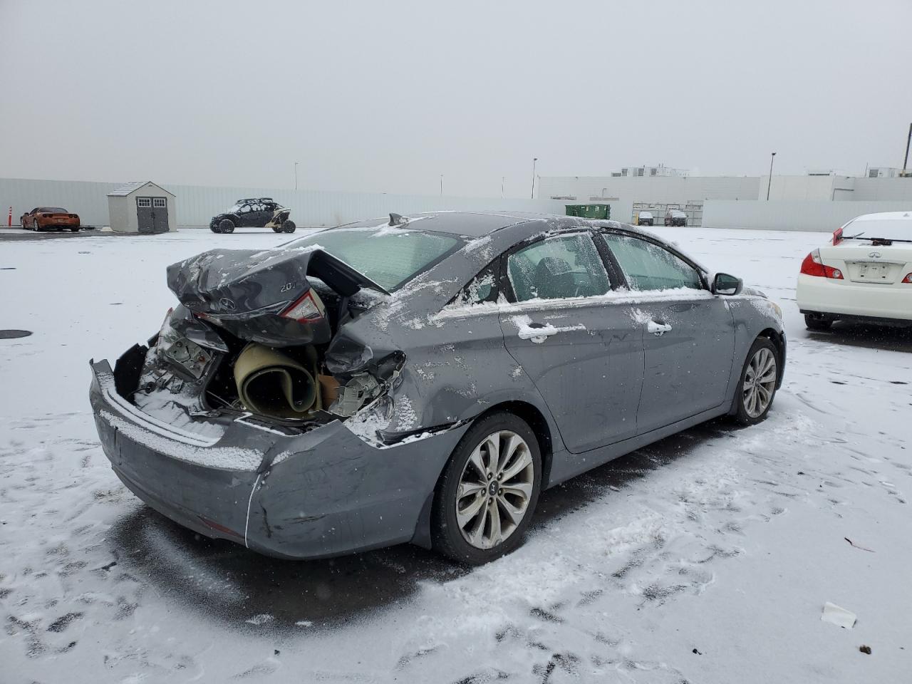 2013 Hyundai Sonata VIN 5NPEC4AB3DH567042 Copart auction photo, rear end damage thumbnail 3