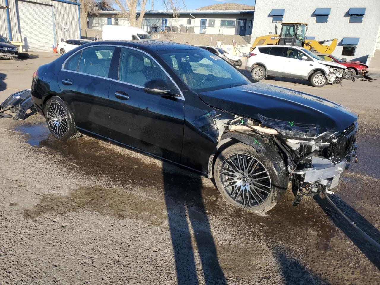 2024 Mercedes-Benz C-klasse VIN W1KAF4GB5RR189342 Copart auction photo, front end / side damage thumbnail 4