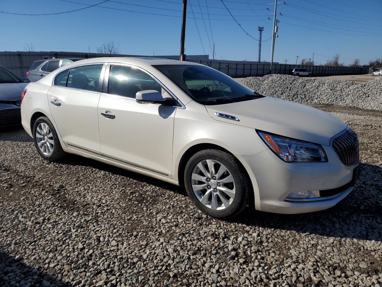 2014 Buick LaCrosse VIN 1G4GB5GR9EF127971 Copart auction photo, side damage thumbnail 4