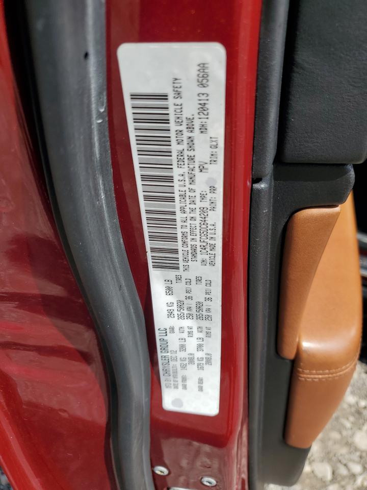 2013 Jeep Grand Cherokee VIN 1C4RJFCG5DC644209 Copart auction photo, front end / undercarriage damage thumbnail 13
