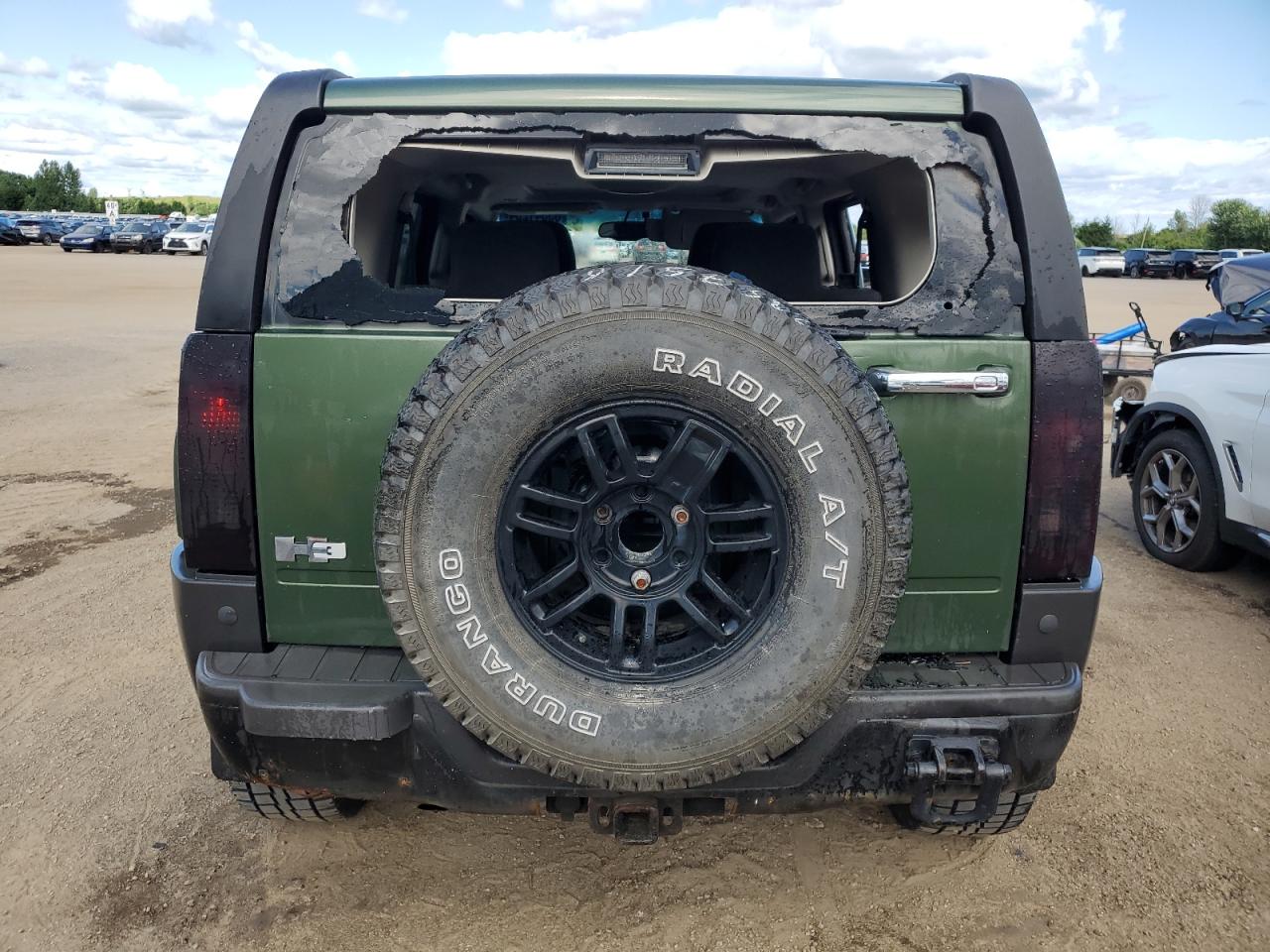 2007 Hummer H3 VIN 5GTDN13E778161689 Copart auction photo, side damage thumbnail 6