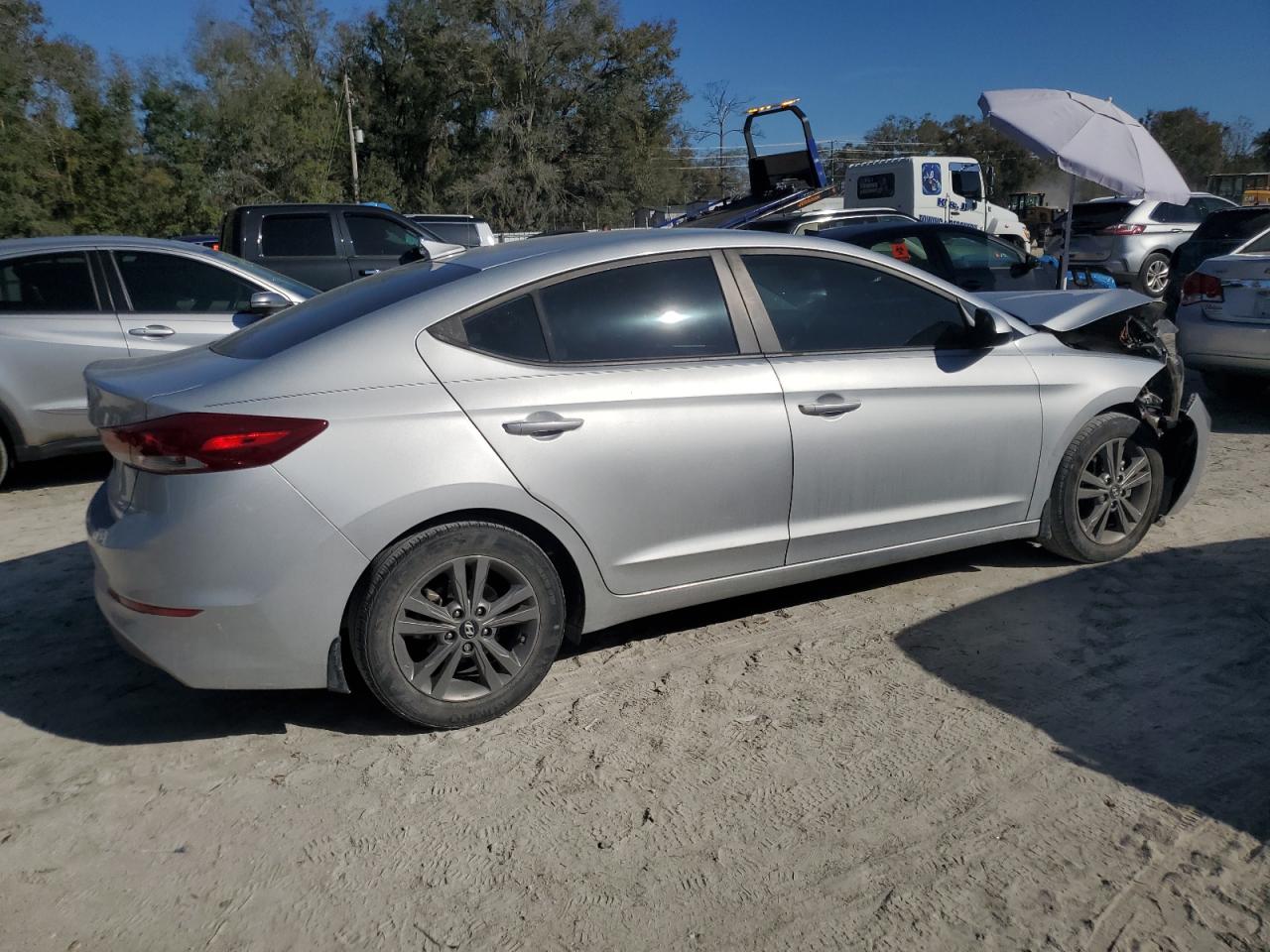 2018 Hyundai Elantra VIN KMHD84LF5JU722233 Copart auction photo, front end damage thumbnail 3