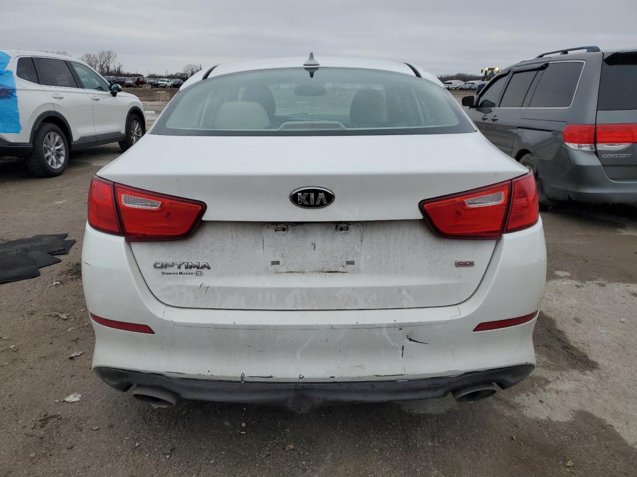 2014 KIA Optima VIN 5XXGM4A76EG349336 Copart auction photo, vandalism damage thumbnail 6