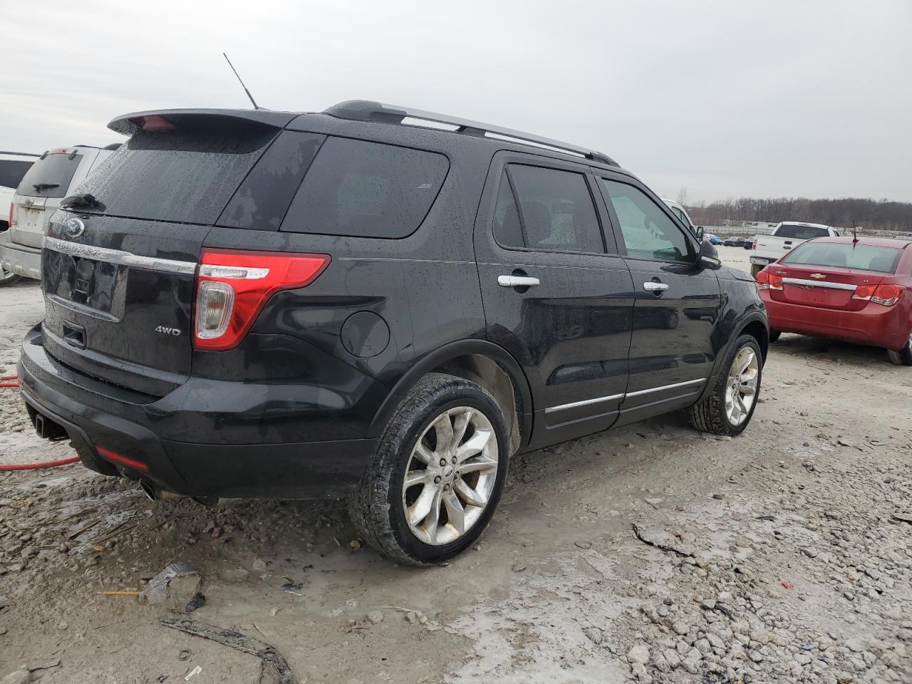 2015 Ford Explorer VIN 1FM5K8D89FGA50602 Copart auction photo, front end / side damage thumbnail 3