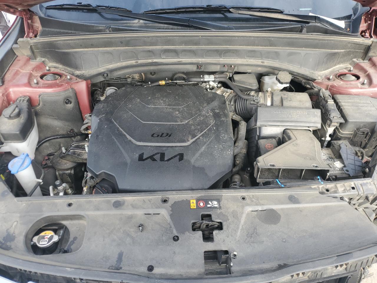 2023 KIA Telluride VIN 5XYP64GCXPG376343 Copart auction photo, undercarriage / front end damage thumbnail 13
