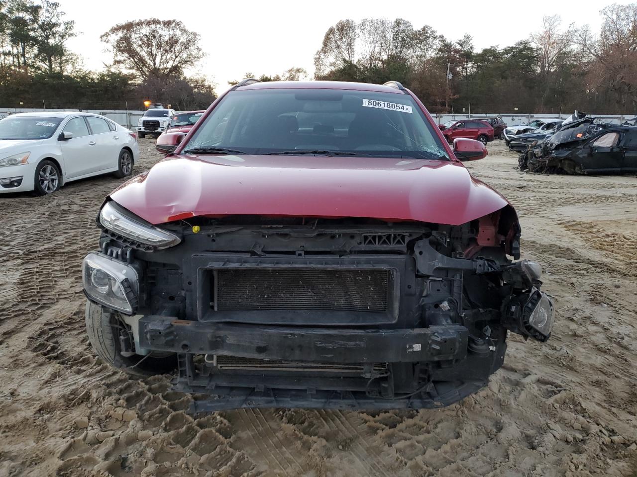 2018 Hyundai Kona VIN KM8K22AA4JU146638 Copart auction photo, front end / minor dent/scratches damage thumbnail 5