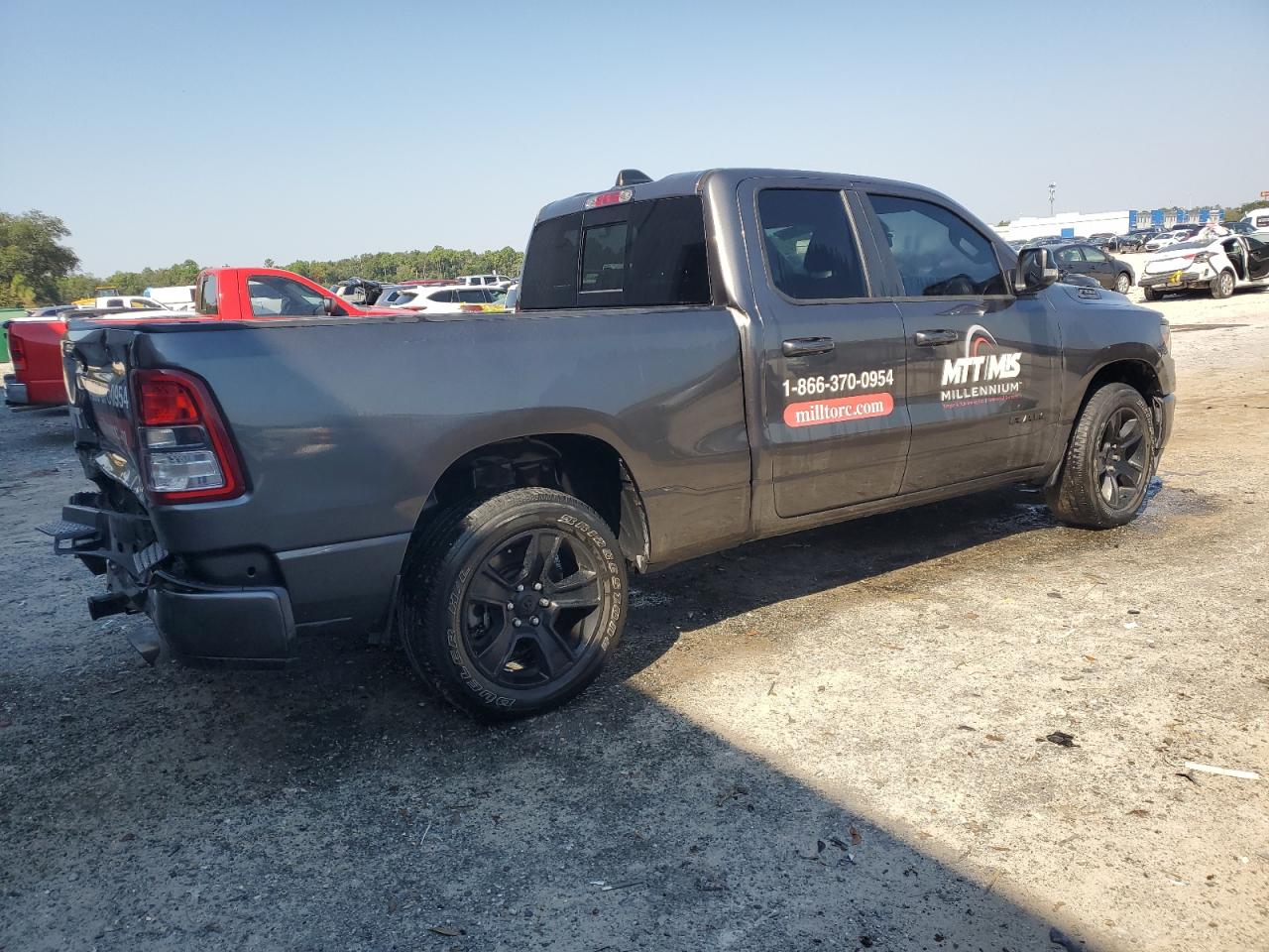 2022 RAM 1500 VIN 1C6RREBT1NN350403 Copart auction photo, rear end damage thumbnail 3