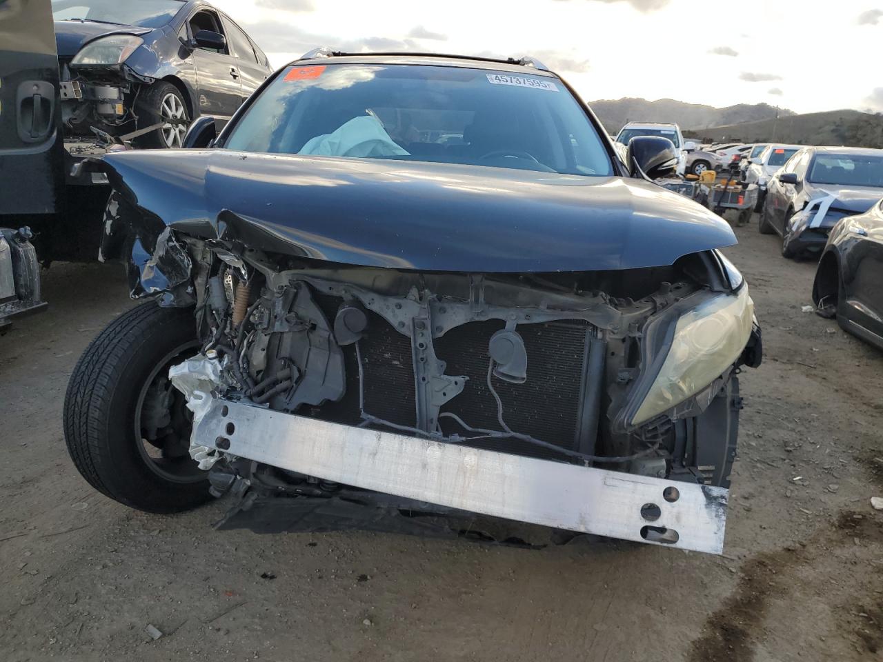 2010 Lexus RX VIN JTJBK1BA5A2400895 Copart auction photo, front end damage thumbnail 5