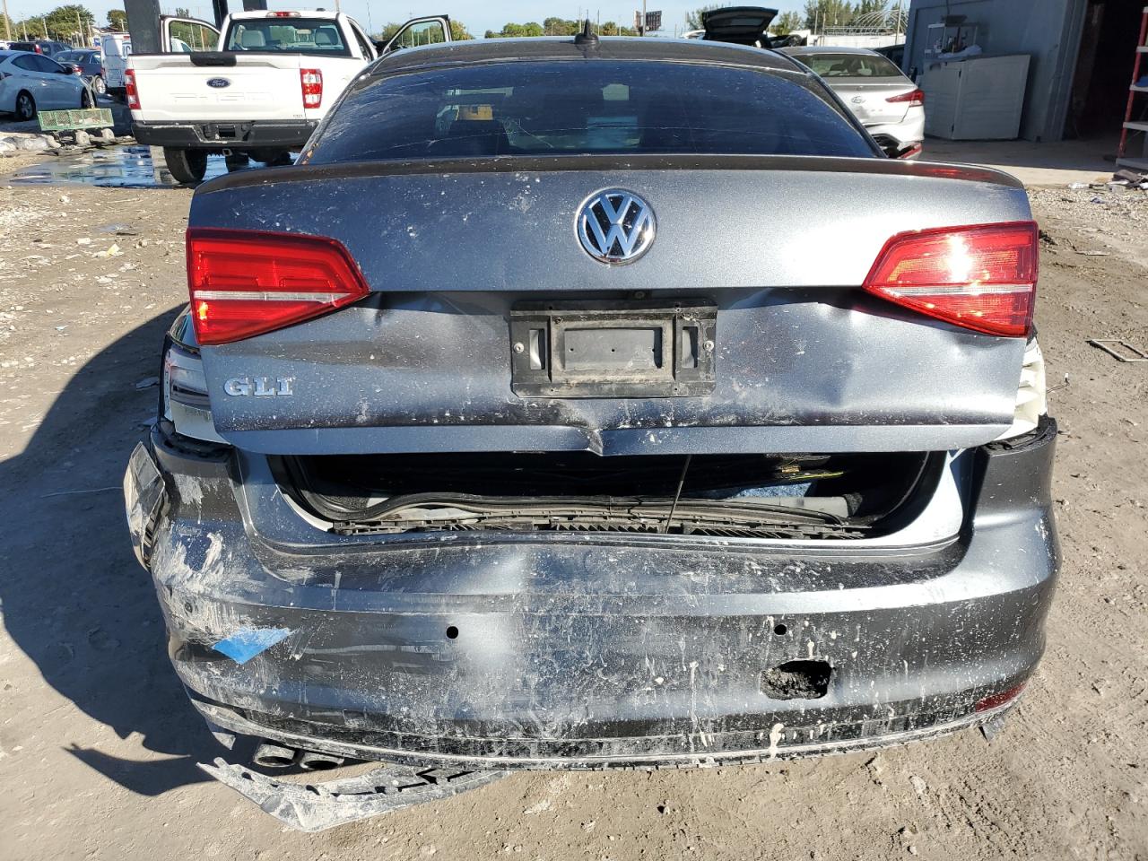 2016 Volkswagen Jetta VIN 3VW4S7AJ5GM386995 Copart auction photo, rear end / frame damage damage thumbnail 6