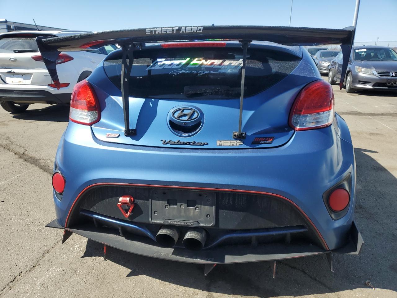 2016 Hyundai Veloster VIN KMHTC6AE4GU264791 Copart auction photo, all over / undercarriage damage thumbnail 6