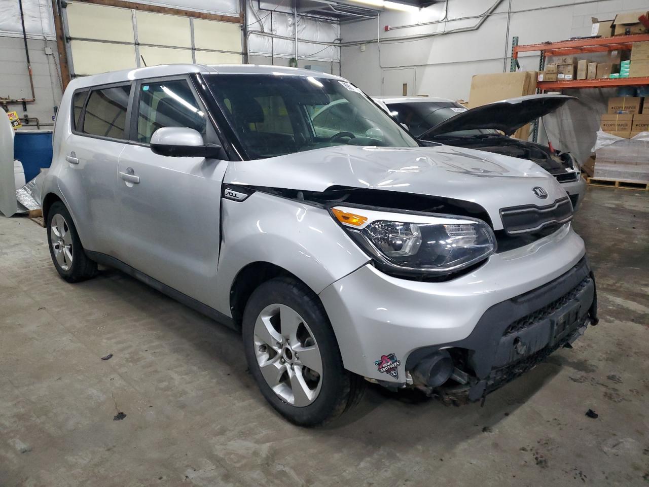 2018 KIA Soul VIN KNDJN2A22J7571693 Copart auction photo, front end damage thumbnail 4