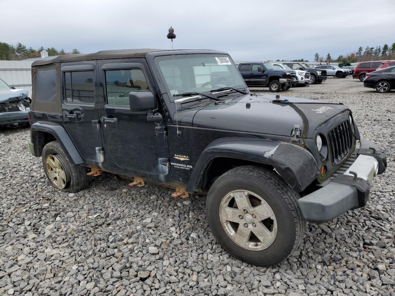 2009 Jeep Wrangler VIN 1J4GA59199L704322 Copart auction photo, front end / side damage thumbnail 4
