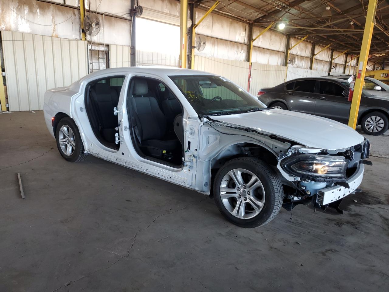 2019 Dodge Charger VIN 2C3CDXBGXKH745703 Copart auction photo, side / front end damage thumbnail 4