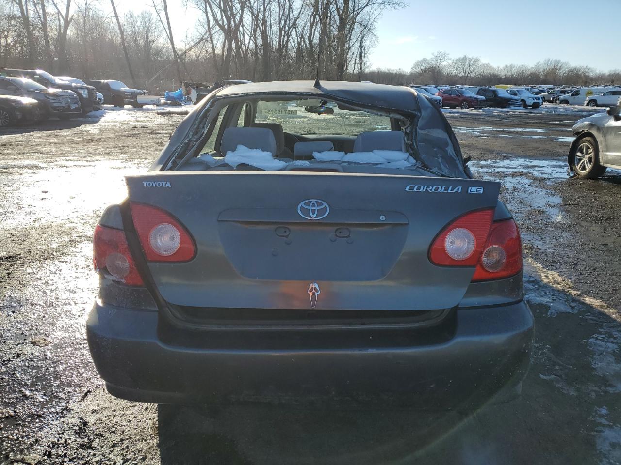 2005 Toyota Corolla VIN 2T1BR30E45C435192 Copart auction photo, rear end / side damage thumbnail 6