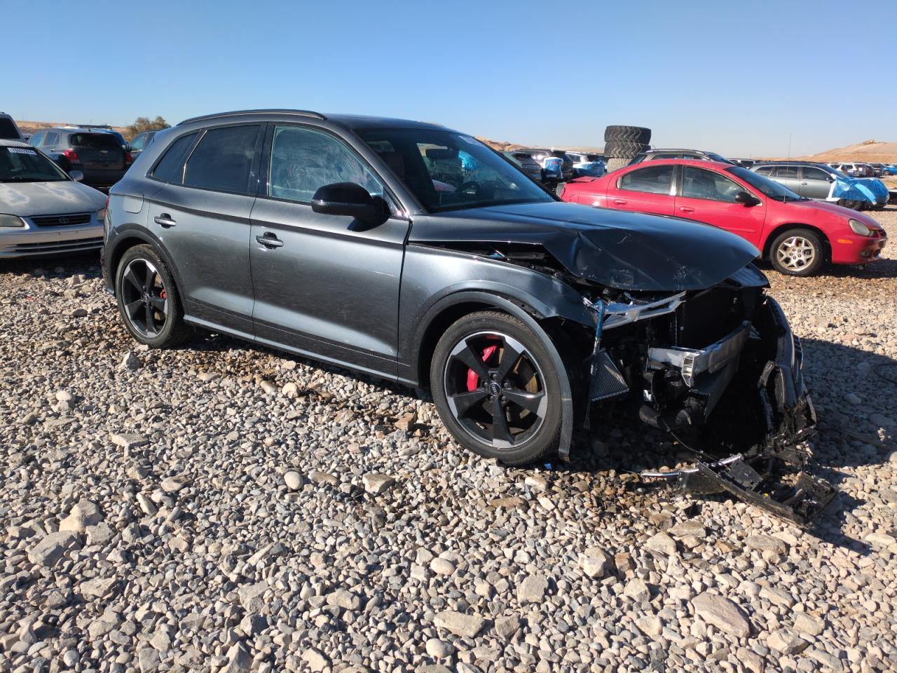 2020 Audi SQ5 VIN WA1C4AFY0L2110022 Copart auction photo, side damage thumbnail 4