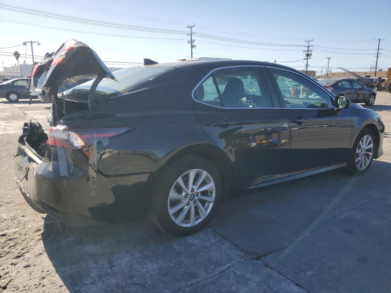2021 Toyota Camry VIN 4T1C11AK1MU605753 Copart auction photo, rear end damage thumbnail 3