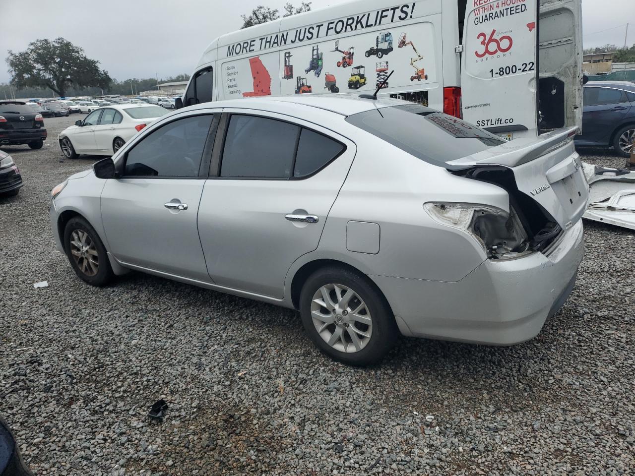 2018 Nissan Versa VIN 3N1CN7AP6JL810601 Copart auction photo, rear end / front end damage thumbnail 2