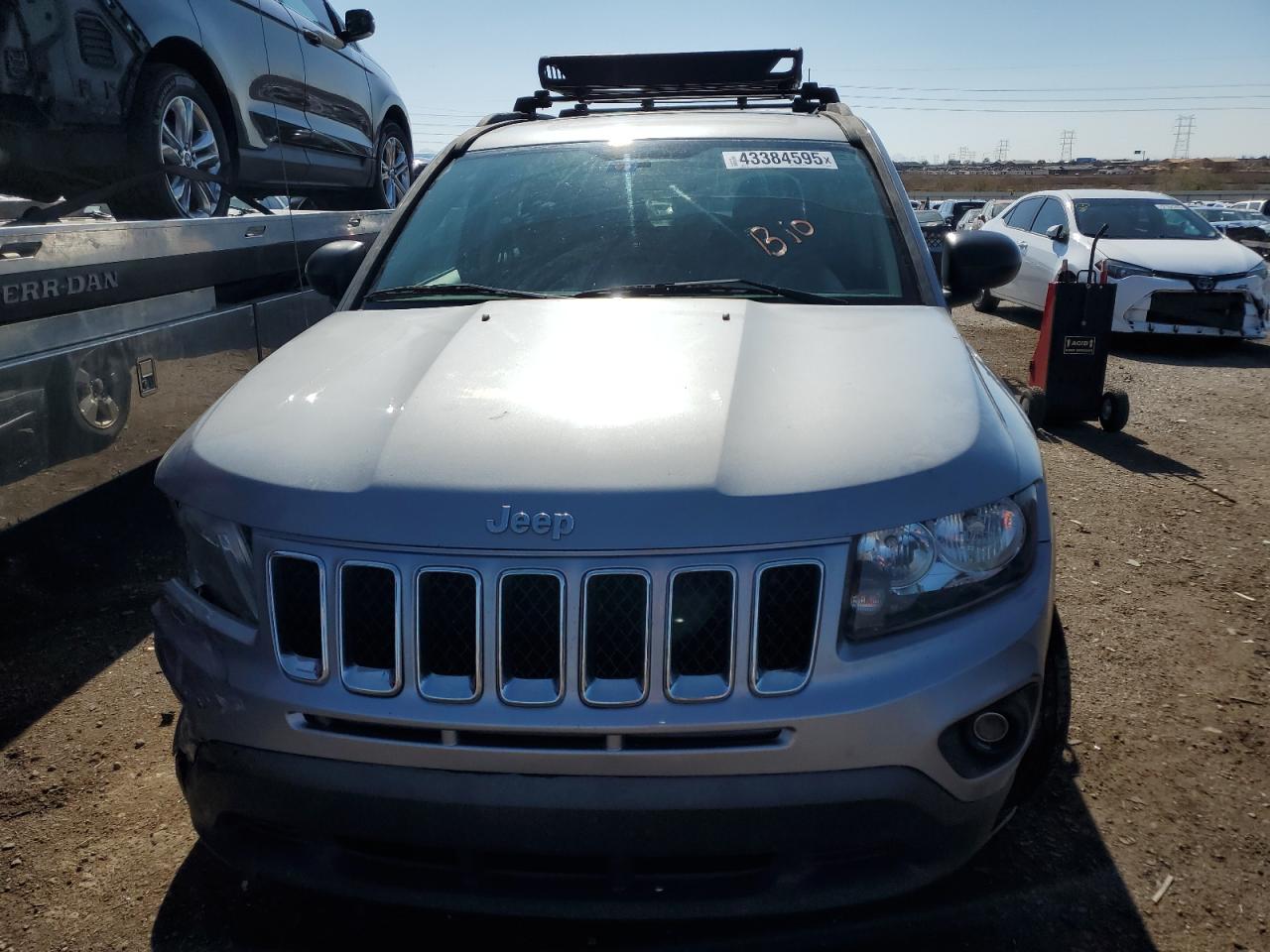 2015 Jeep Compass VIN 1C4NJCBA9FD262305 Copart auction photo, front end / undercarriage damage thumbnail 5