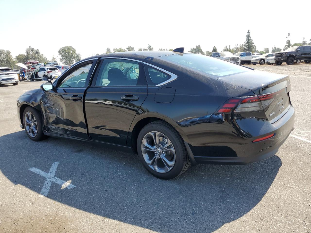 2024 Honda Accord VIN 1HGCY1F30RA044490 Copart auction photo, side damage thumbnail 2