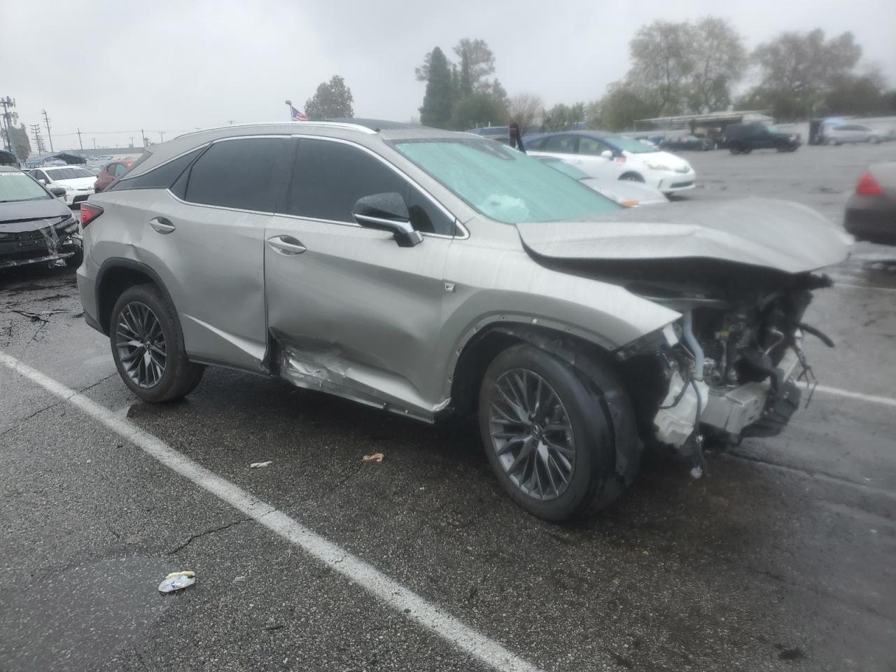 2021 Lexus RX VIN 2T2SZMAA2MC205064 Copart auction photo, front end / side damage thumbnail 4