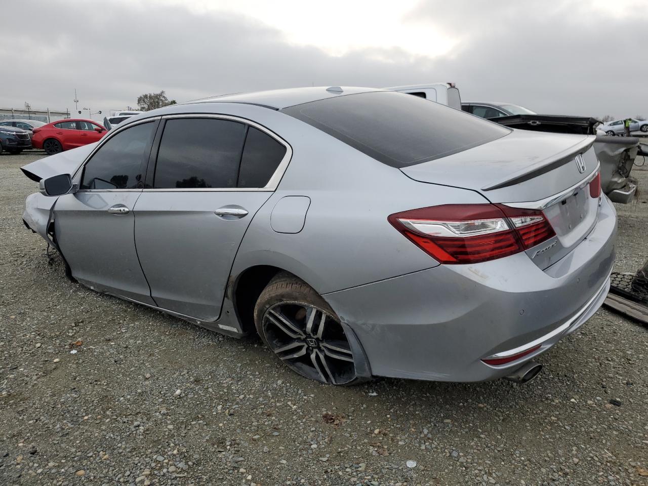 2017 Honda Accord VIN 1HGCR3F93HA021412 Copart auction photo, front end / side damage thumbnail 2