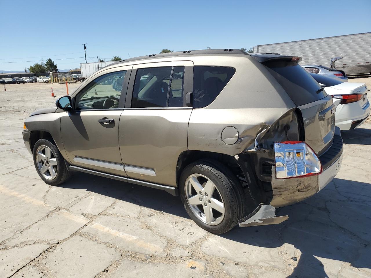 2007 Jeep Compass VIN 1J8FT57W67D145712 Copart auction photo, rear end / side damage thumbnail 2