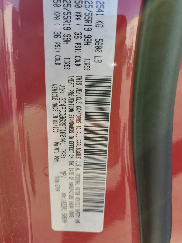 2016 Dodge Journey VIN 3C4PDDBG3GT160441 Copart auction photo, rear end damage thumbnail 15