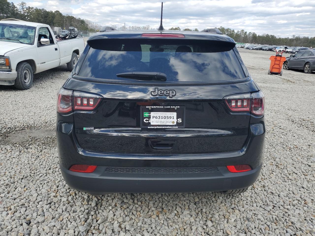 2021 Jeep Compass VIN 3C4NJDAB2MT596621 Copart auction photo, front end / undercarriage damage thumbnail 6