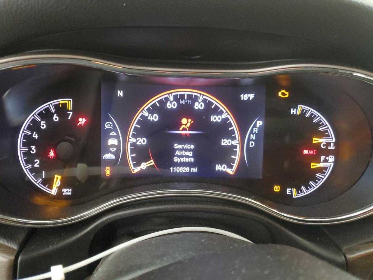2016 Jeep Grand Cherokee VIN 1C4RJFBG4GC327396 Copart auction photo, front end damage thumbnail 9