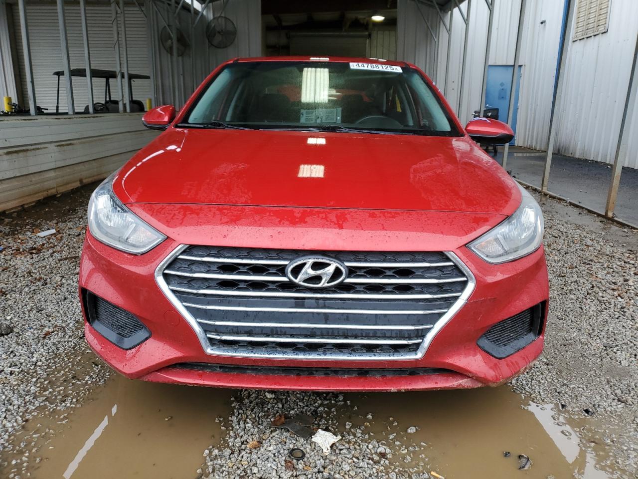 2019 Hyundai Accent VIN 3KPC24A31KE087148 Copart auction photo, rear end / side damage thumbnail 5