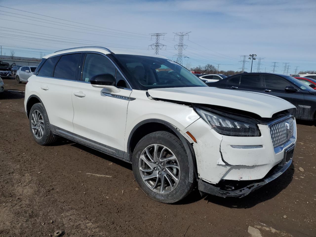 2022 Lincoln Corsair VIN 5LMCJ1D98NUL29725 Copart auction photo, front end / mechanical damage thumbnail 4
