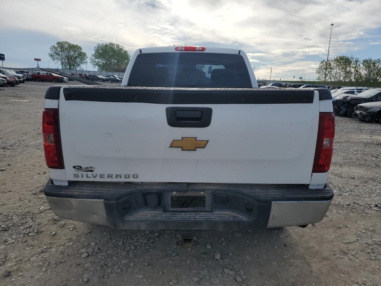 2013 Chevrolet Silverado VIN 1GCRKPEA7DZ191199 Copart auction photo, rear end / hail damage thumbnail 6