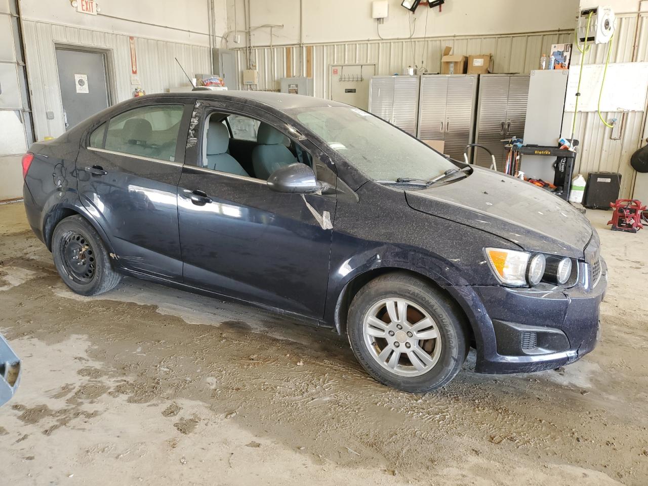 2016 Chevrolet Sonic VIN 1G1JC5SH1G4126097 Copart auction photo, front end / side damage thumbnail 4