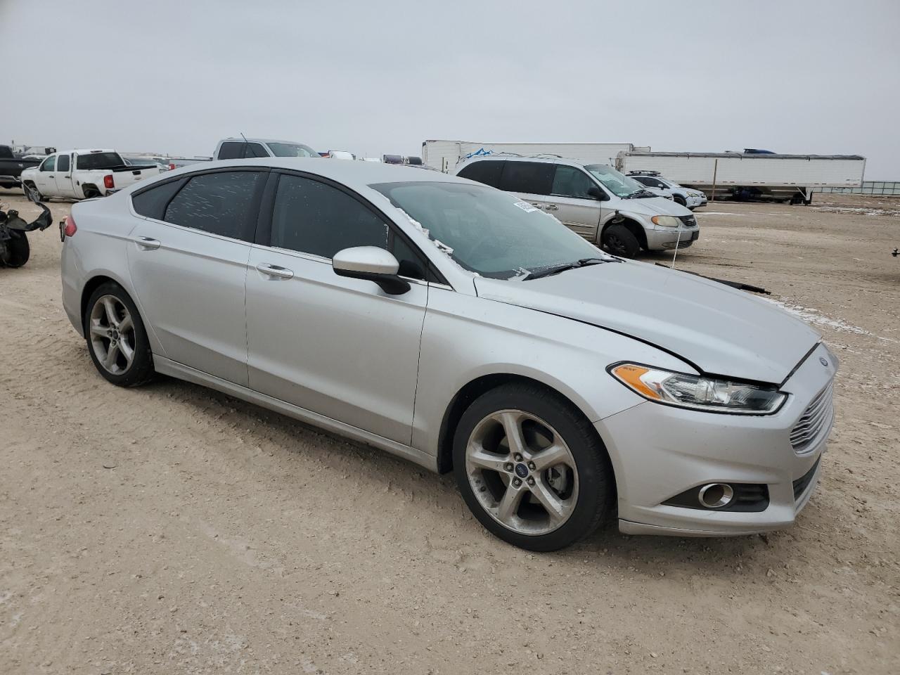2016 Ford Fusion VIN 3FA6P0G77GR356678 Copart auction photo, front end / side damage thumbnail 4