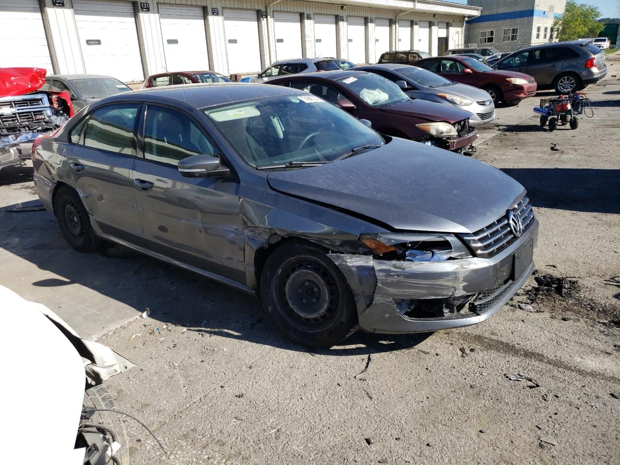 2014 Volkswagen Passat VIN 1VWAS7A3XEC024597 Copart auction photo, side damage thumbnail 4