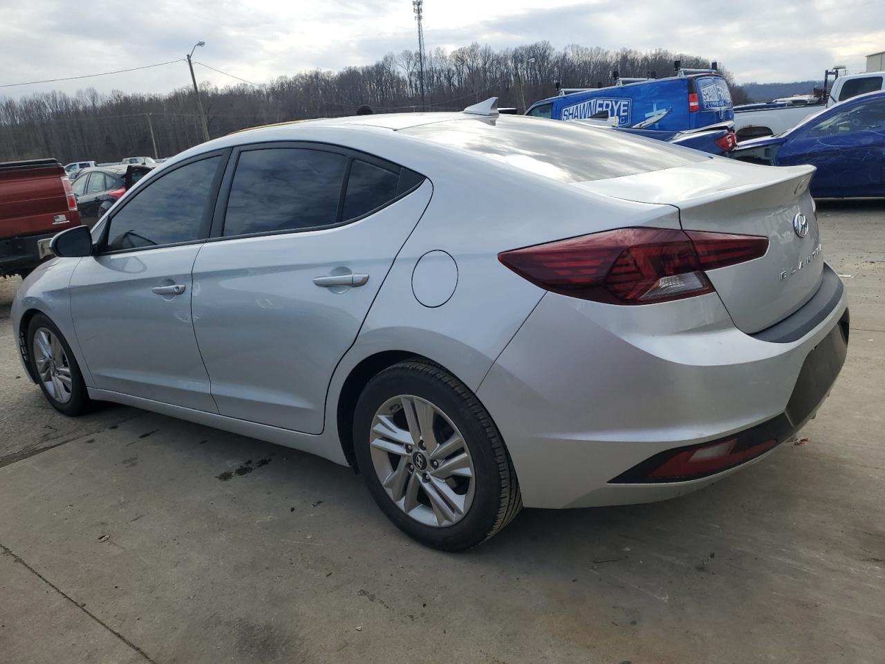2019 Hyundai Elantra VIN 5NPD84LF2KH461238 Copart auction photo, front end / undercarriage damage thumbnail 2