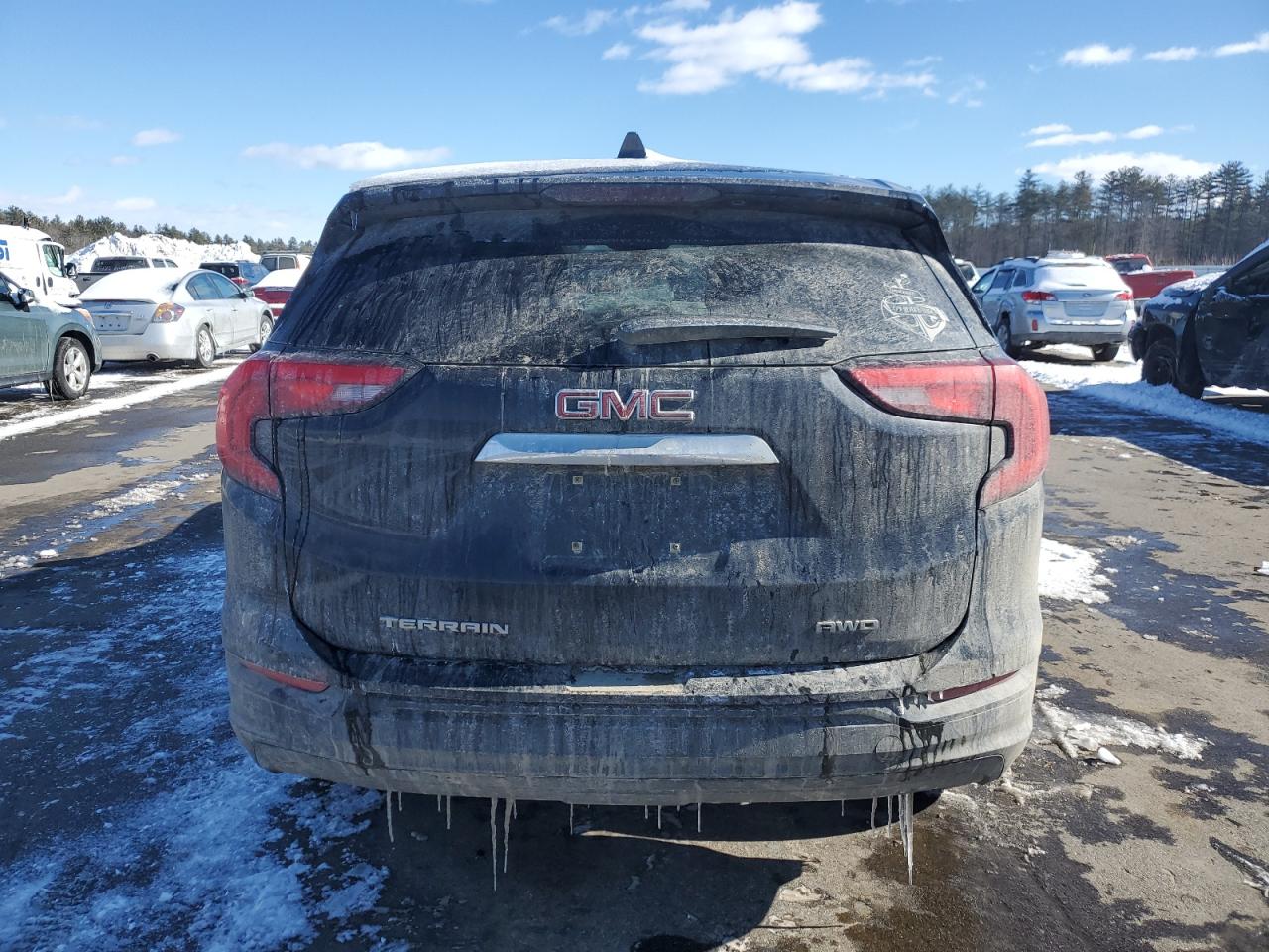 2019 GMC Terrain VIN 3GKALTEV1KL104850 Copart auction photo, front end / side damage thumbnail 6
