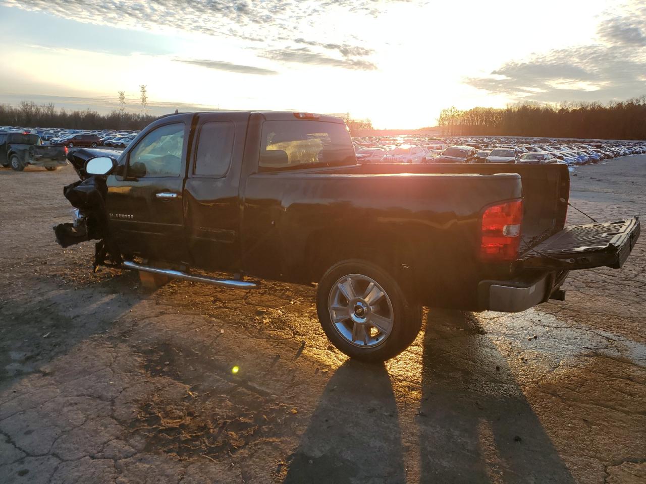 2012 Chevrolet Silverado VIN 1GCRCSE01CZ140416 Copart auction photo, all over damage thumbnail 2
