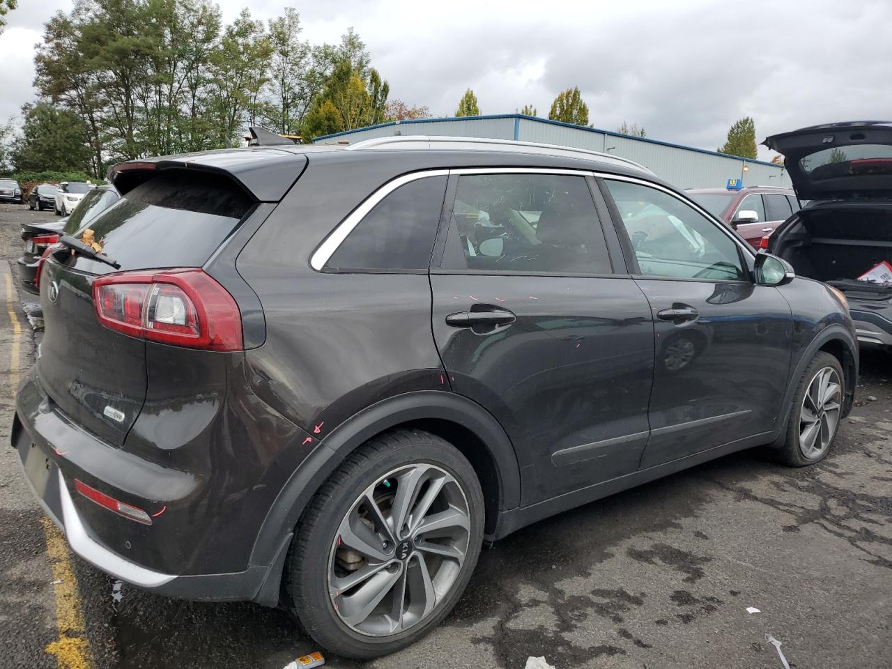 2017 KIA Niro VIN KNDCE3LC7H5075315 Copart auction photo, side damage thumbnail 3